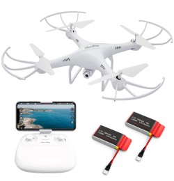 Cheerwing CW4 WiFi FPV Drone with 720P HD Camera for Kids and Adults RC Quadcopter with Auto Hovering