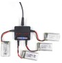 4-in-1 Charger & 4pcs 3.7V 350mAh Rechargeable Lipo Battery for Cheerwing UDIRC U12S U12 Helicopter