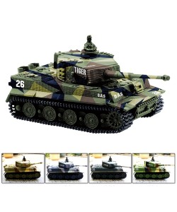 Cheerwing 1:72 German Tiger Panzer Tank Remote Control Mini RC tank with Sound, Rotating Turret and Recoil Action When Cannon Artillery Shoots