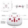 Cheerwing Syma X20 Pocket Drone 2.4Ghz Remote Control Mini RC Quadcopter with Altitude Hold and One Key Take-off