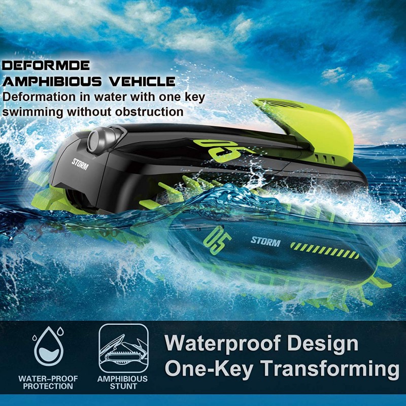 amphibious stunt truck