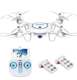 Syma X5UW Wifi FPV Drone with 720P HD Camera 2.4Ghz RC Quadcopter with Flight Route Setting and Altitude Hold Function Bonus Battery Included